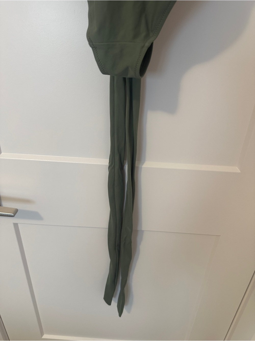 Aerie Olive Green One-Piece Swimsuit with Front Tie Size Medium - Picture 7 of 8